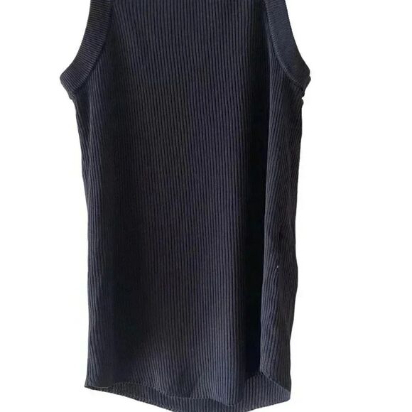 ZARA Viscose Blend Fitted tank top ribbed, jersey SZ S #1682 - Picture 4 of 11